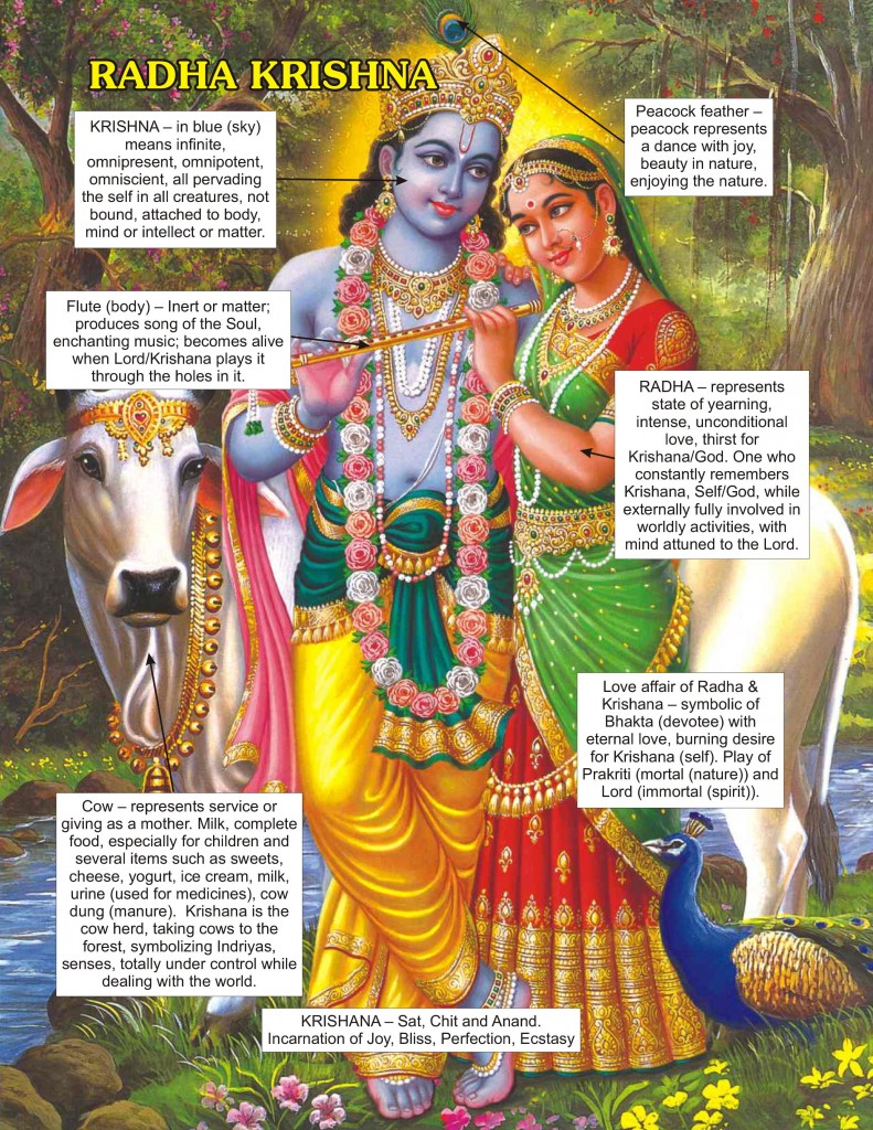 Krishna idol symbol meaning