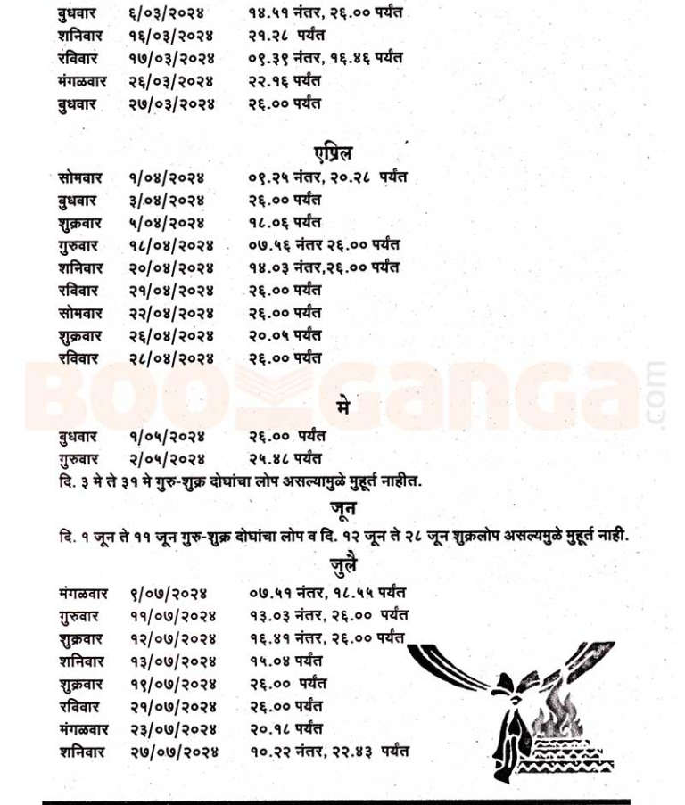 2024 Shadi Muhurat Hindu Calendar 2024 With Tithi In Hindi Marriage